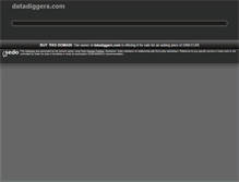 Tablet Screenshot of datadiggers.com